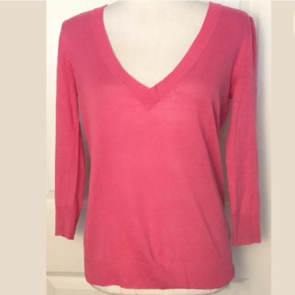 J. Crew VNeck Silk Linen Blend Lightweight Sweater - Picture 1 of 5